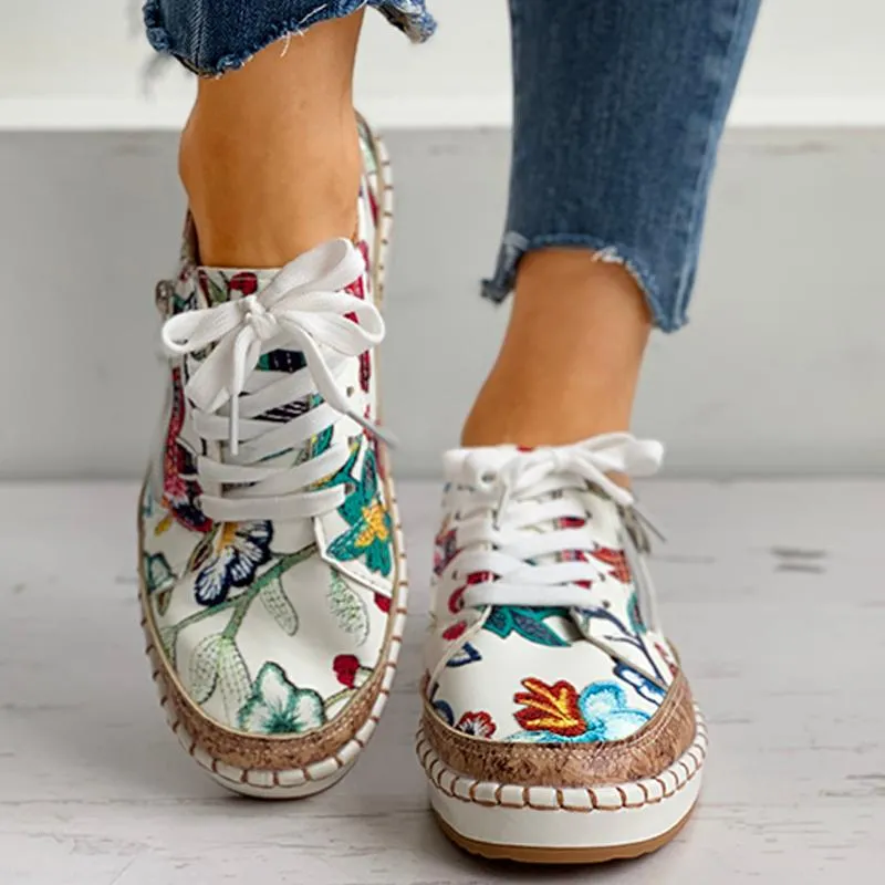Emma - Vintage Gevulkaniseerde Dames Schoenen - Comfort en Stijl
