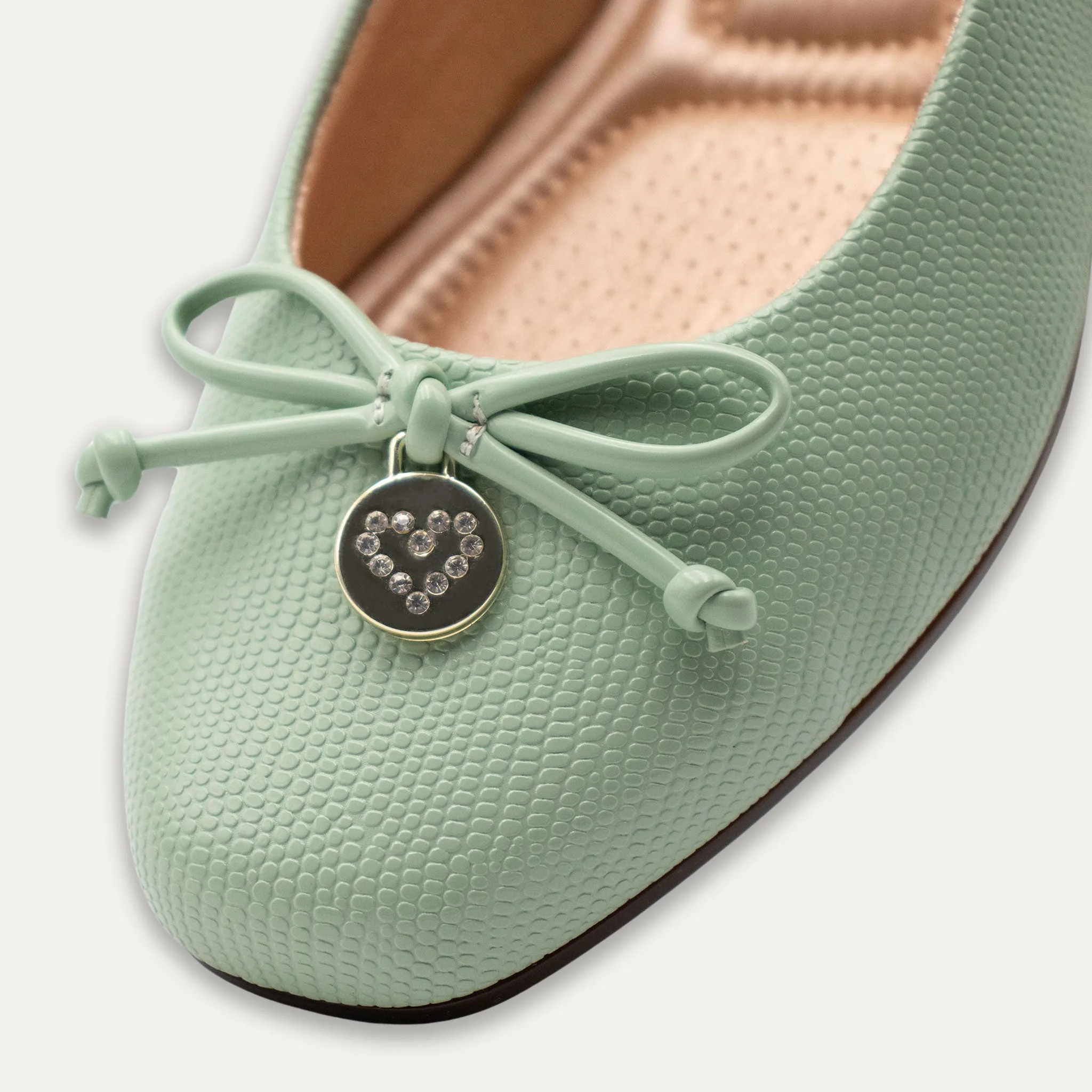 Ese Matcha Ballet Flats