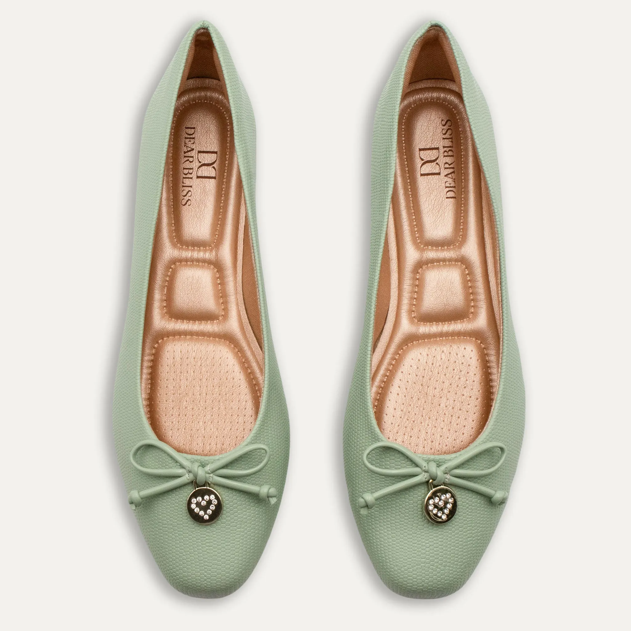 Ese Matcha Ballet Flats