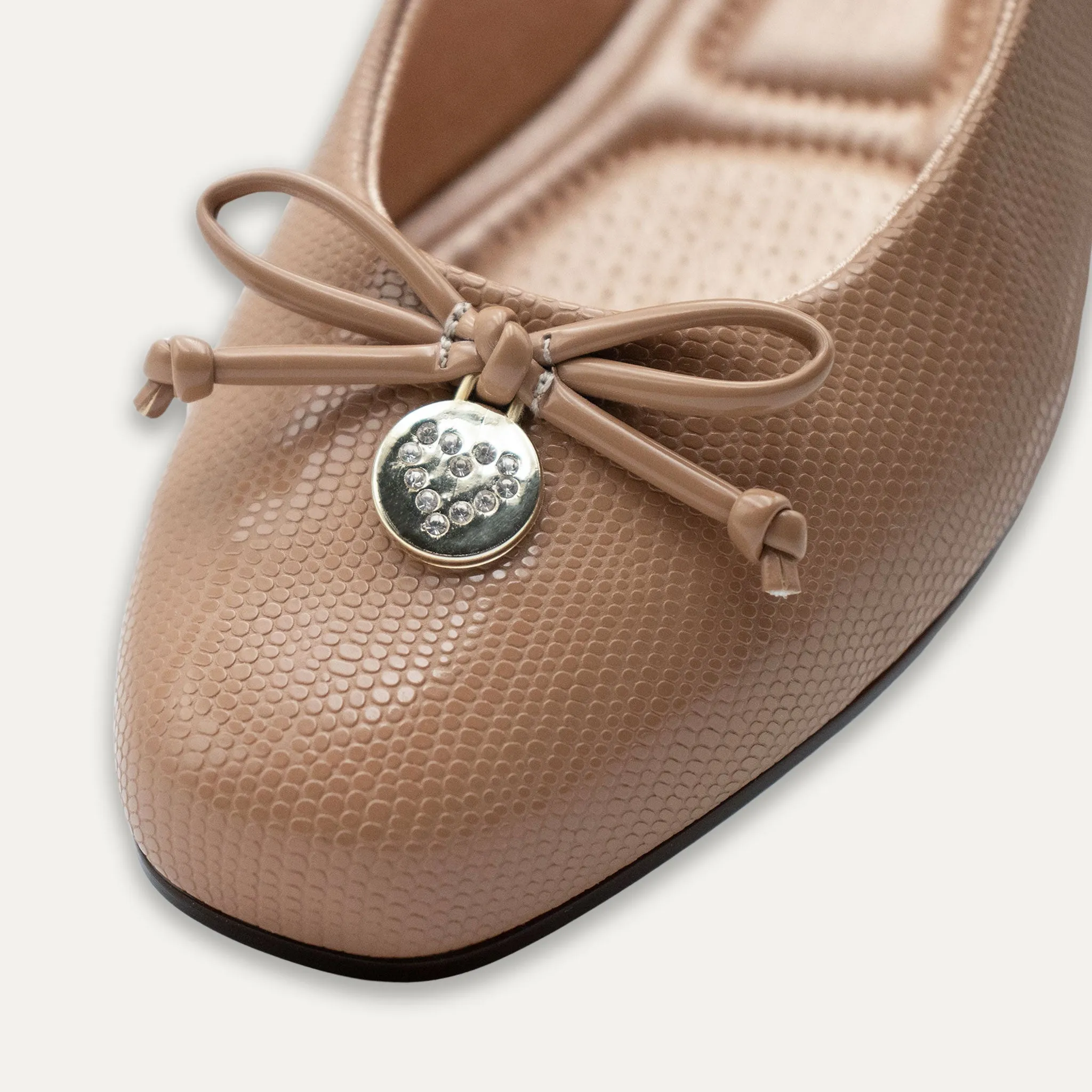 Ese Tan Ballet Flats