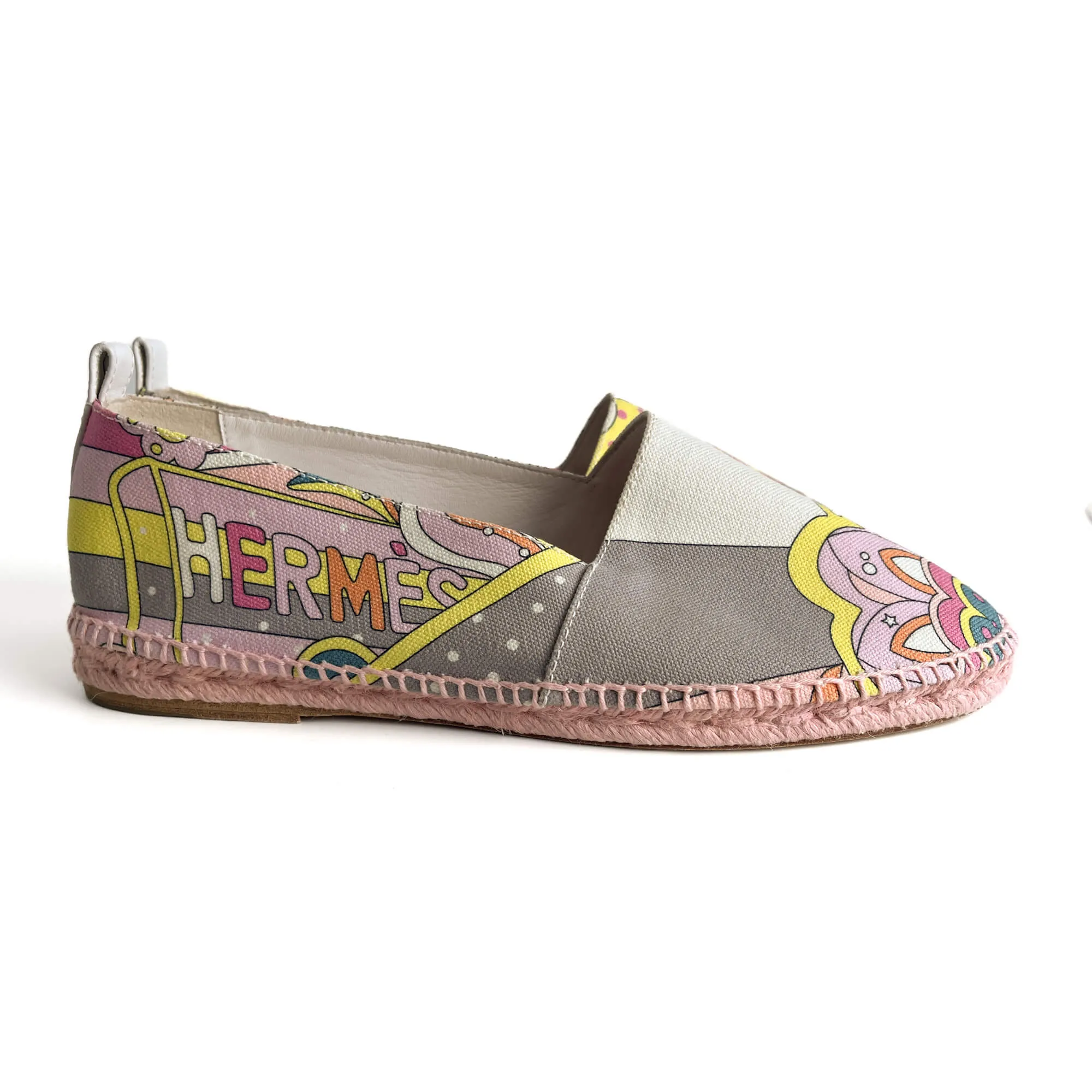 Flat Espadrille Canvas 41 Rose