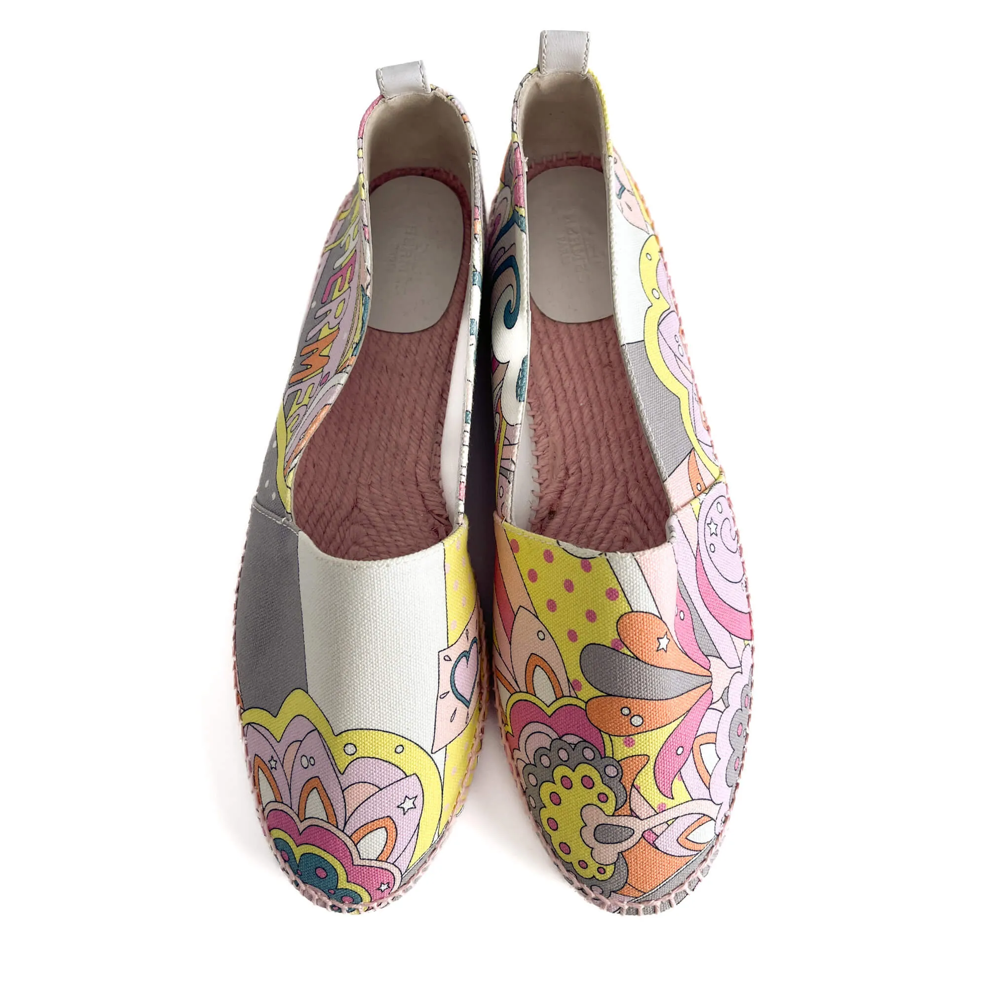 Flat Espadrille Canvas 41 Rose