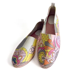 Flat Espadrille Canvas 41 Rose