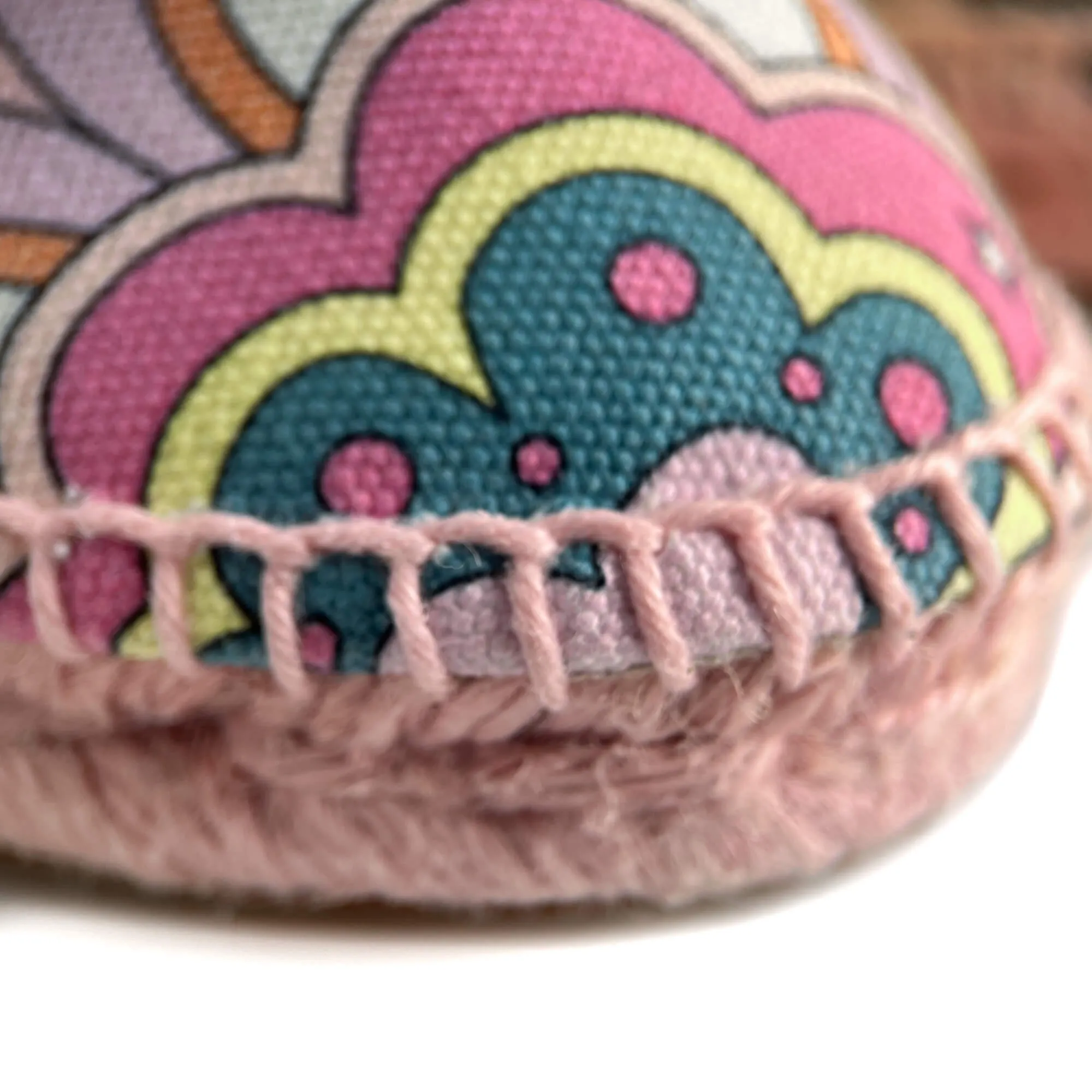Flat Espadrille Canvas 41 Rose