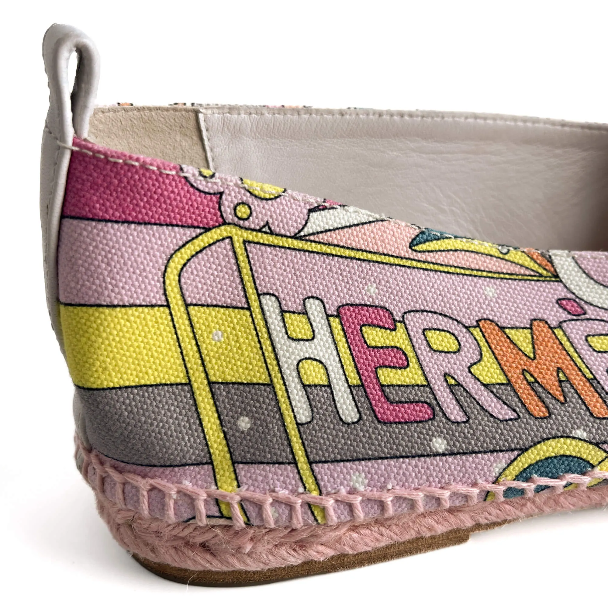 Flat Espadrille Canvas 41 Rose
