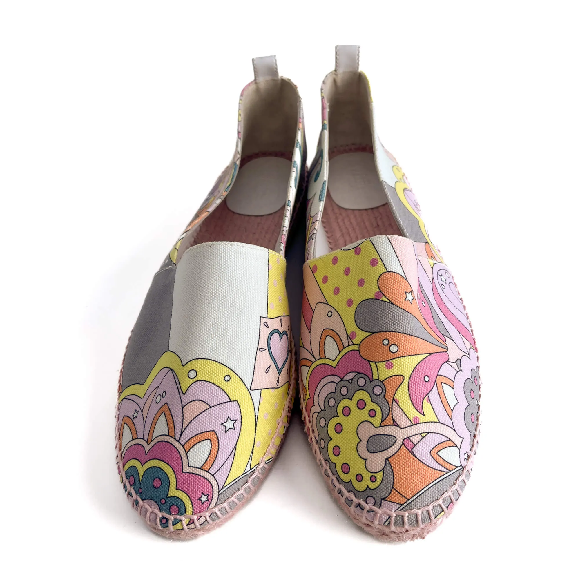 Flat Espadrille Canvas 41 Rose