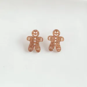 Gingerbread Men Stud Earrings