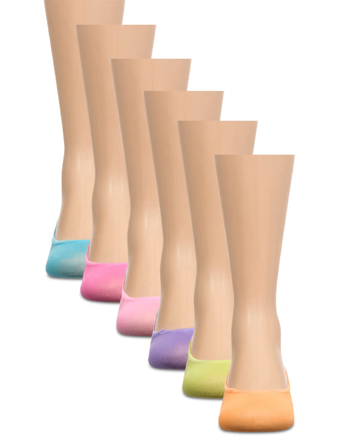 Girls Microfiber Liner Socks 6-Pack