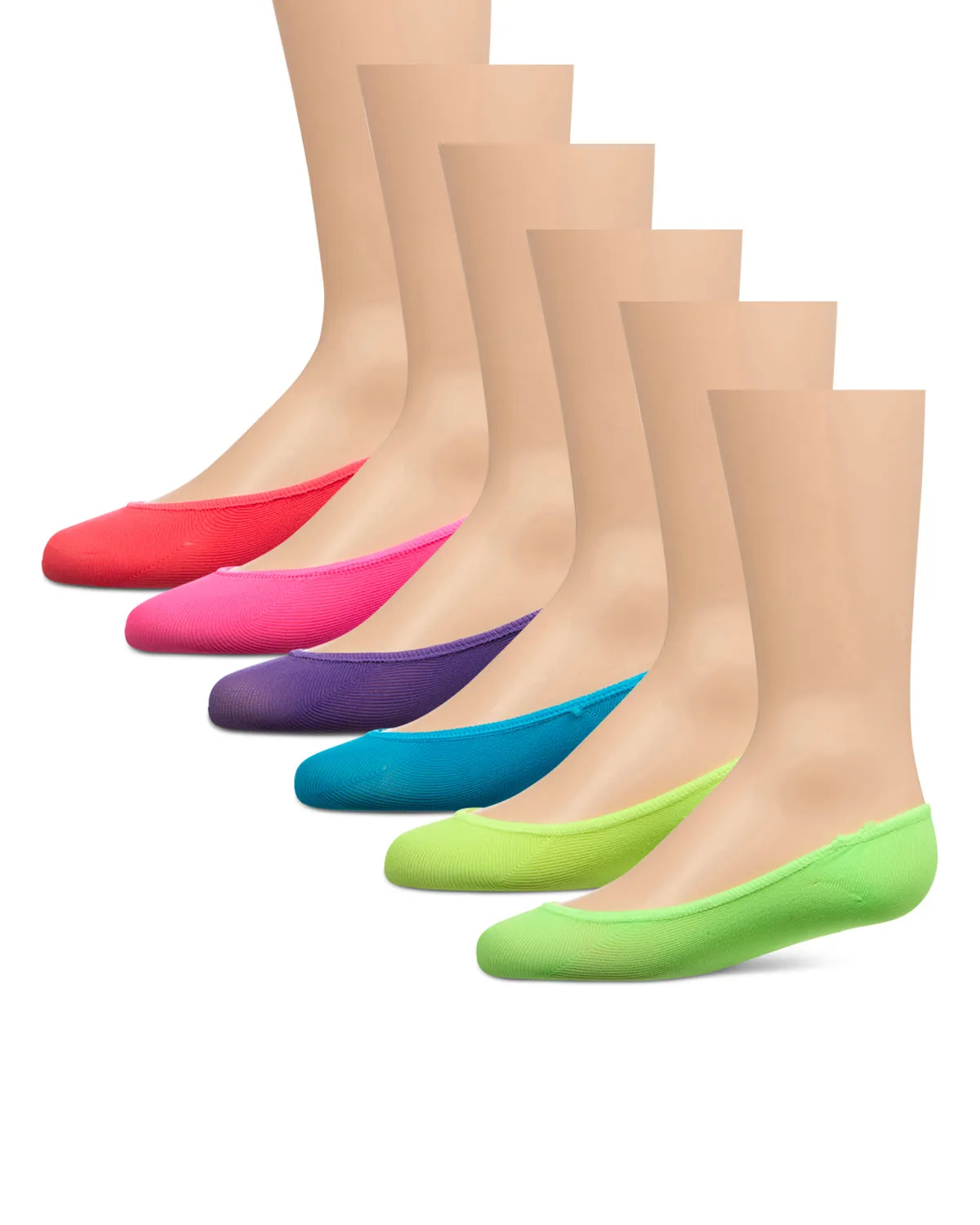 Girls Microfiber Liner Socks 6-Pack