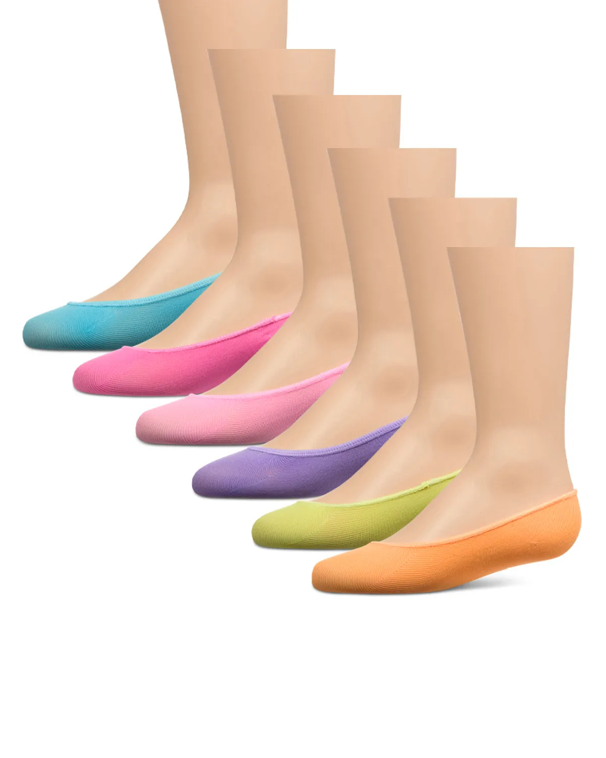 Girls Microfiber Liner Socks 6-Pack