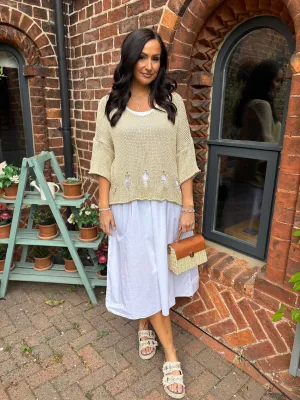 Gold Lurex Knit Top Mavis