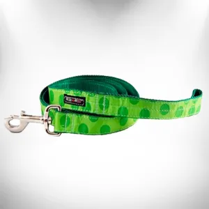 Green Polka Dot Dog Leash