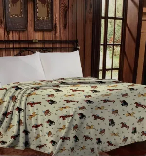 HUGE King Southwest LUXURY flannel BLANKET