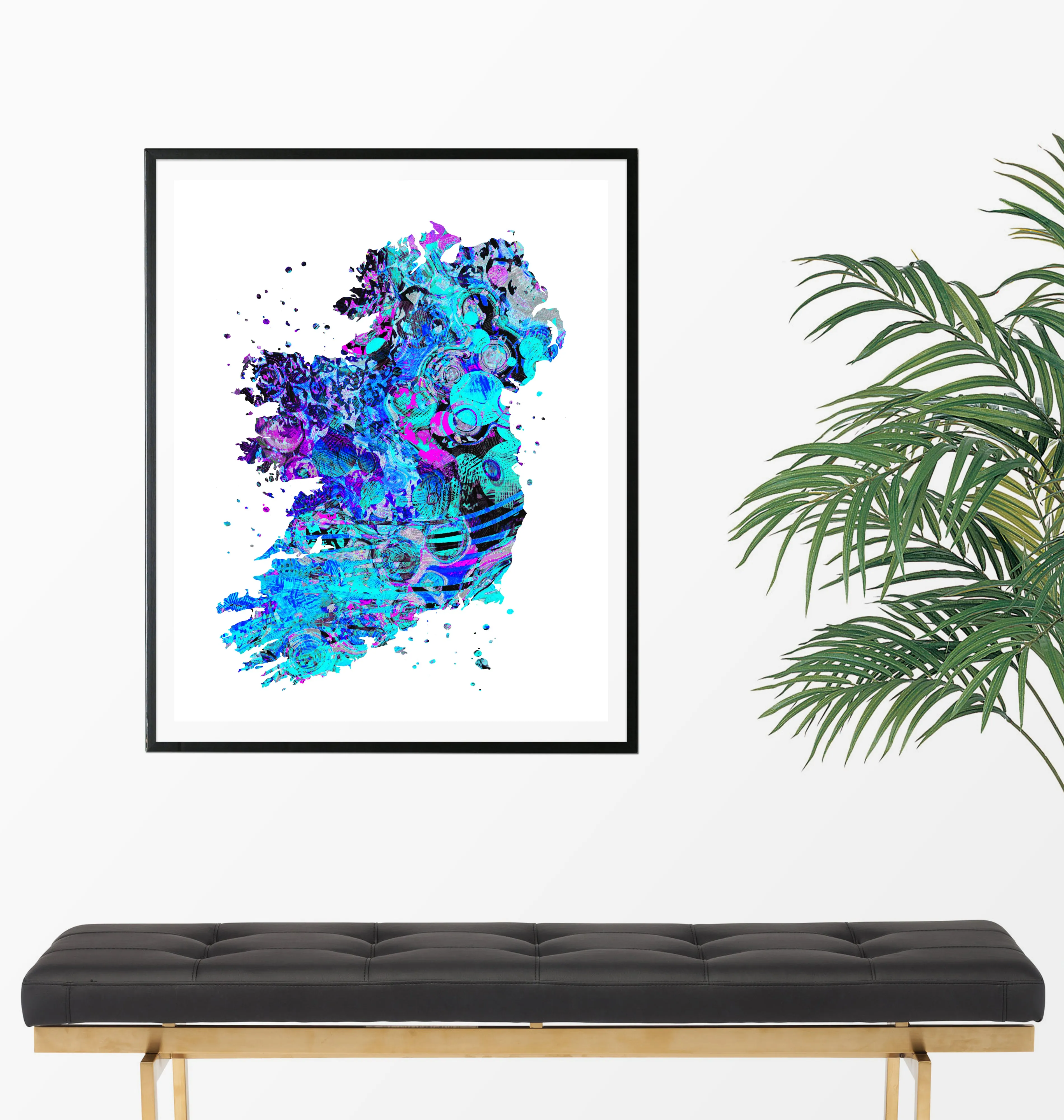 Ireland Map Art Print - Unframed