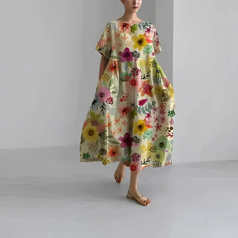 Jas| COMFORTABLE FLORAL DRESS