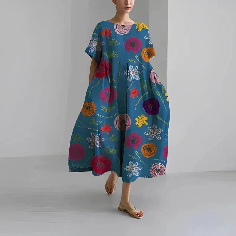 Jas| COMFORTABLE FLORAL DRESS