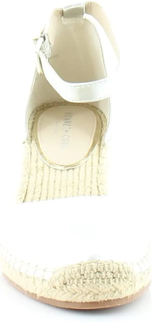 Kenneth Cole New York Olivia Low Closed Toe Women's Sandals & Flip Flops Platnum Size 9 M Platinum