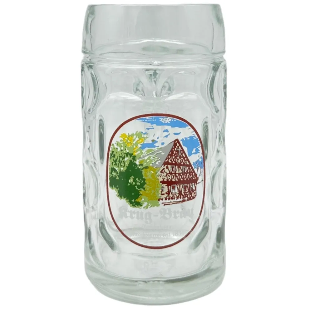 Krug-Bräu Stein Glass
