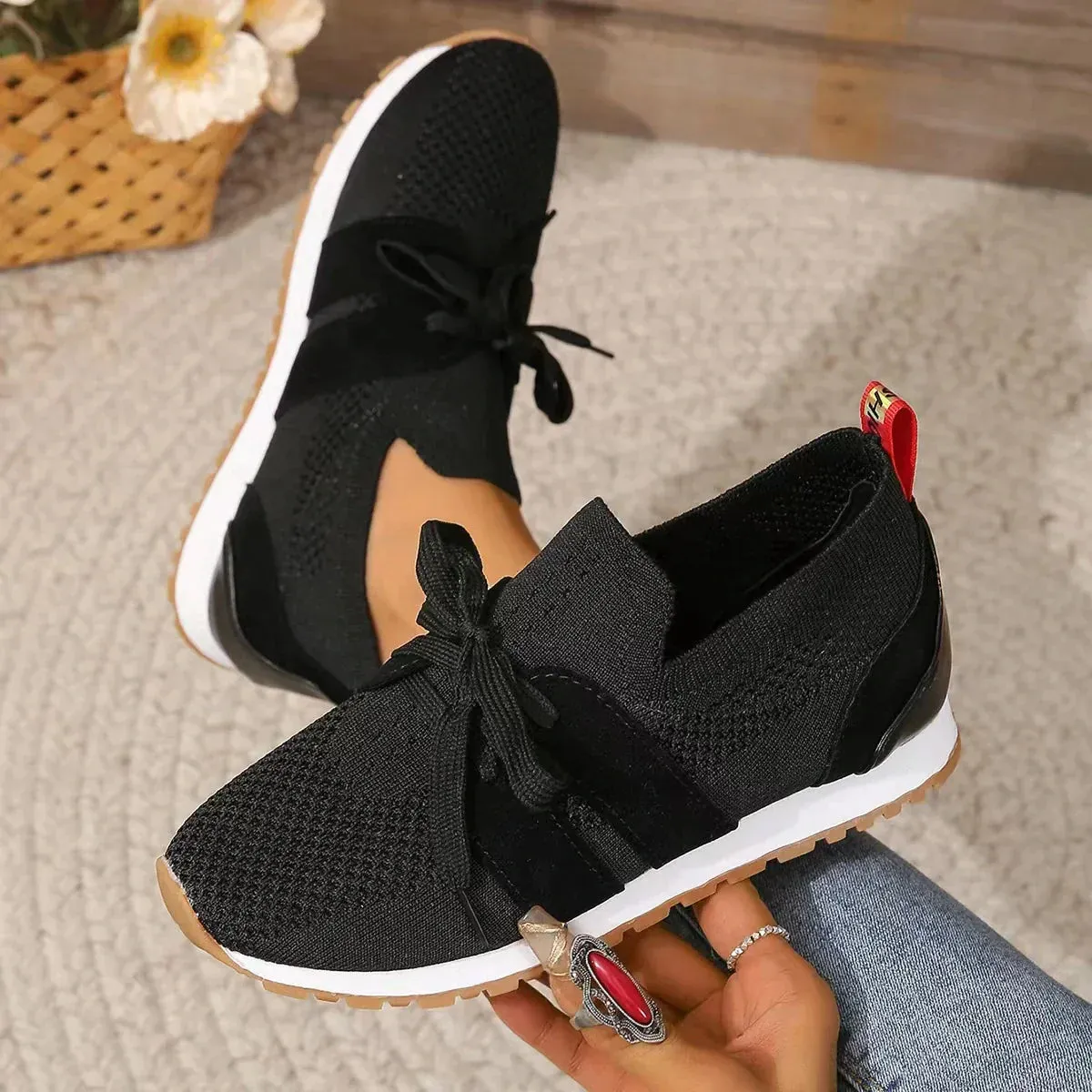 Laura - Modieuze Sneakers met Veters - Comfort en Duurzaamheid