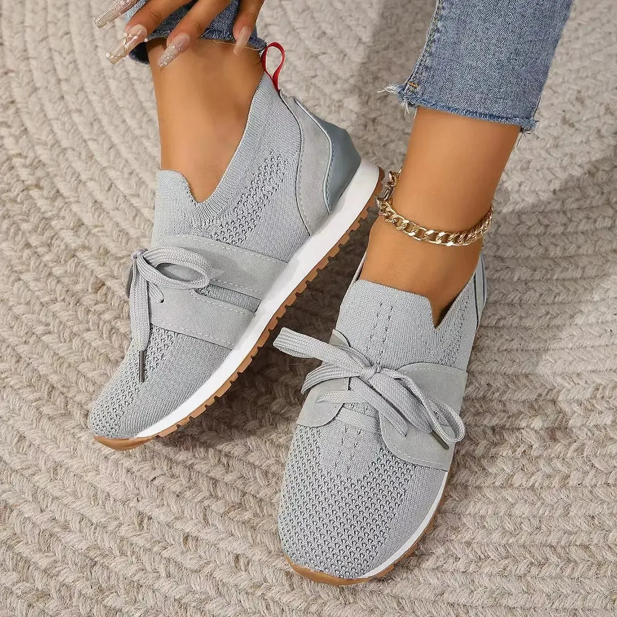 Laura - Modieuze Sneakers met Veters - Comfort en Duurzaamheid