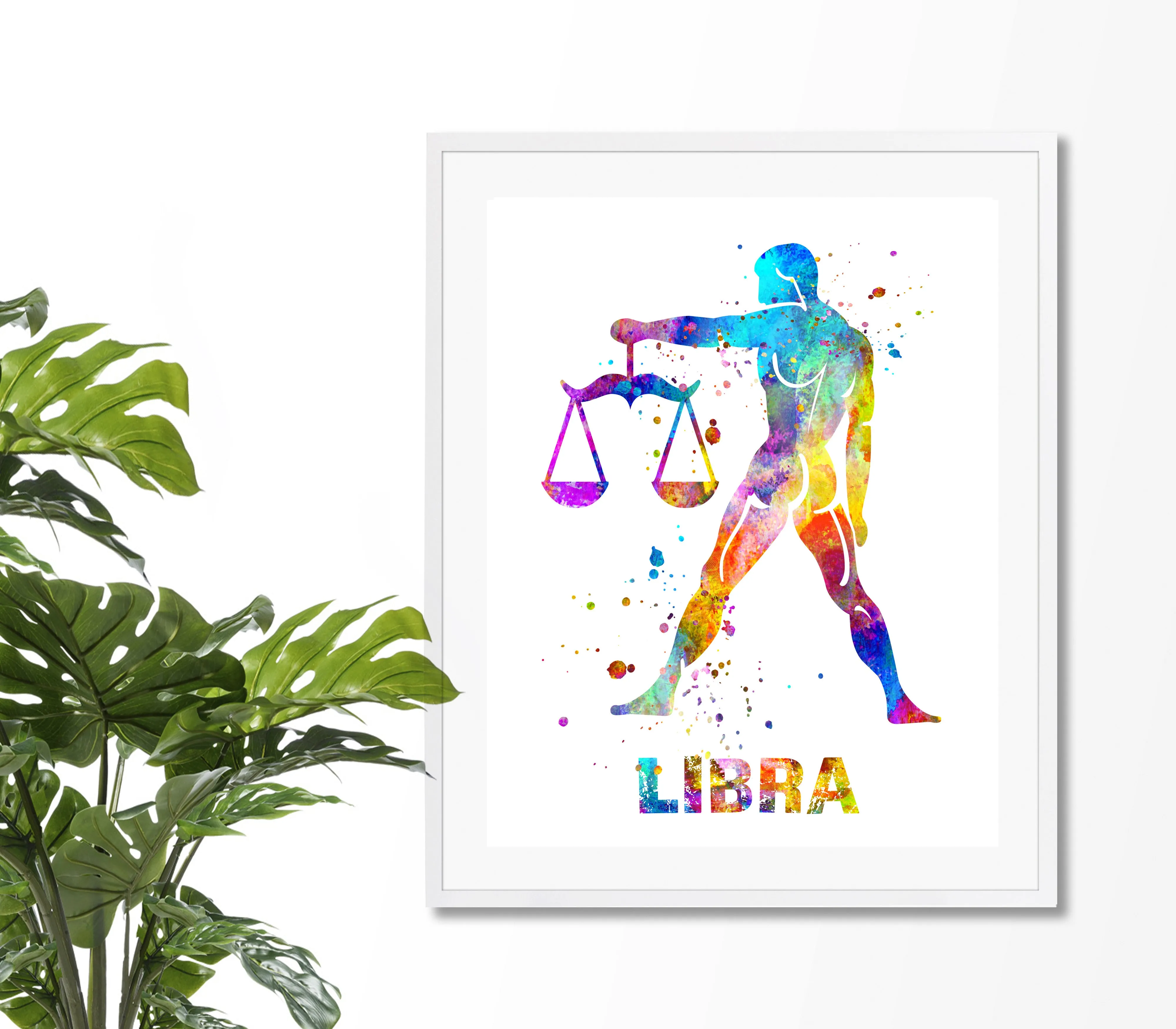 Libra Astrology Art Print - Unframed