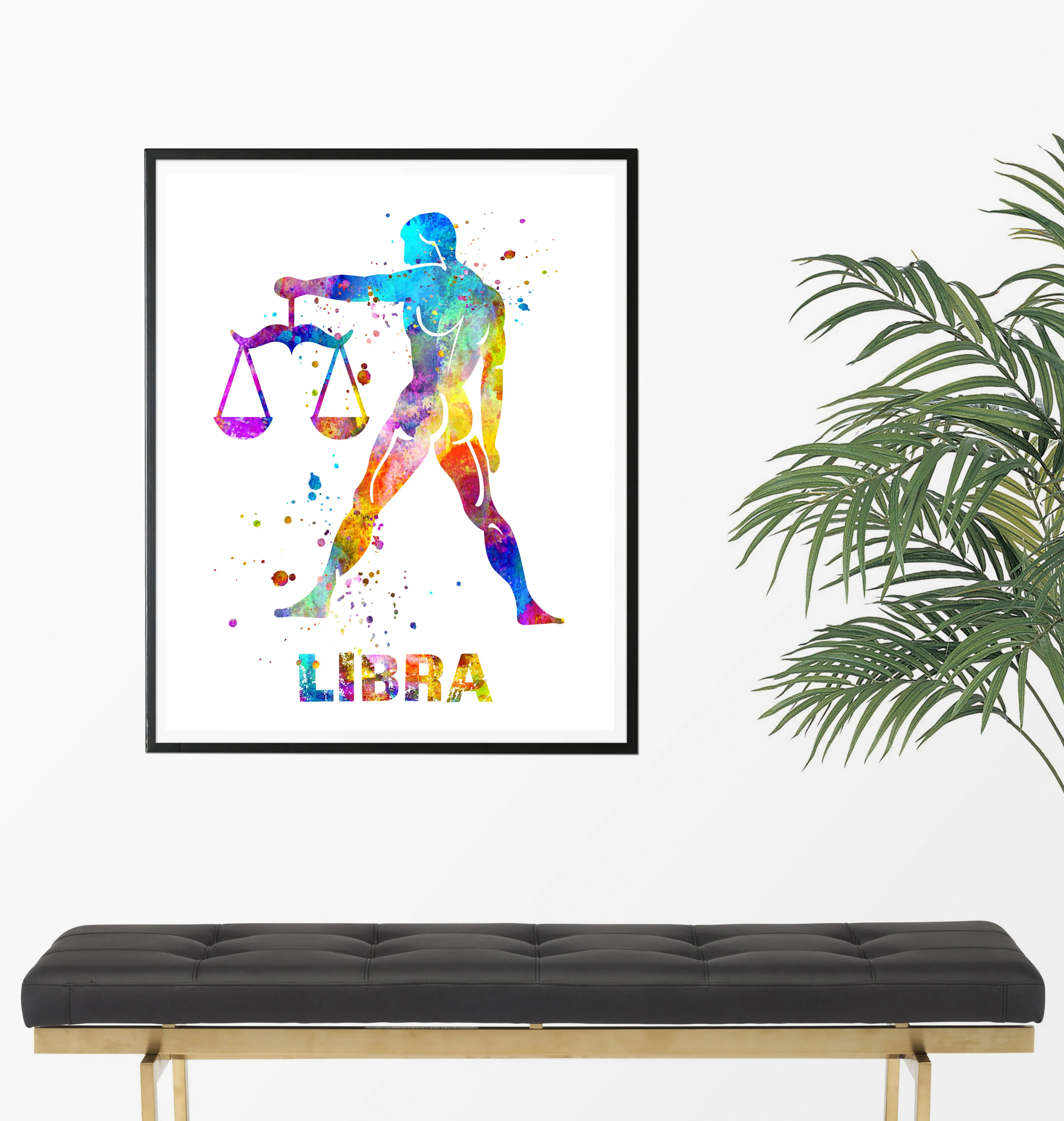 Libra Astrology Art Print - Unframed