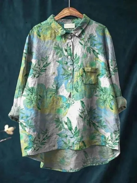 Lila - Floral print blouse