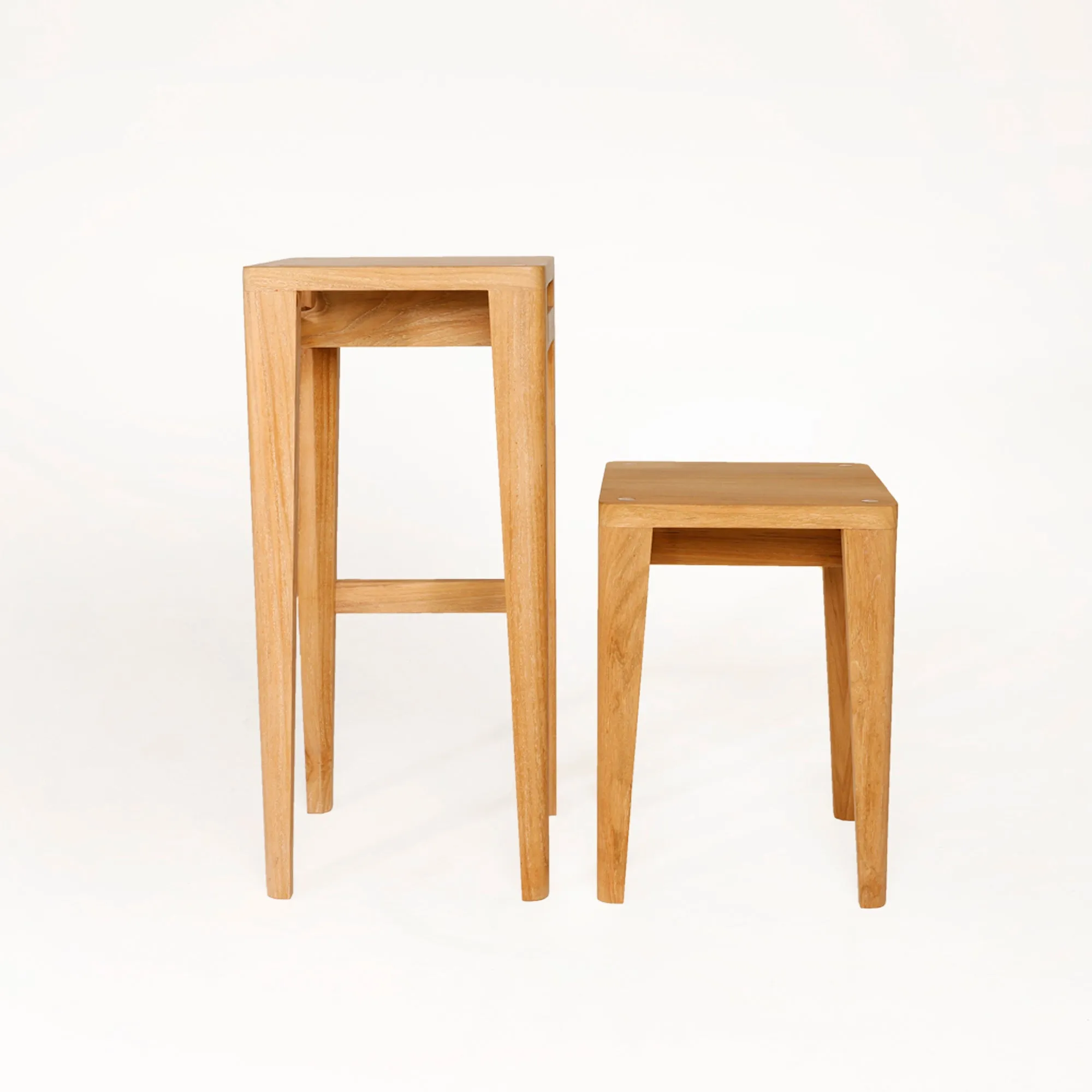 Lula Solid Teak Wooden Stool