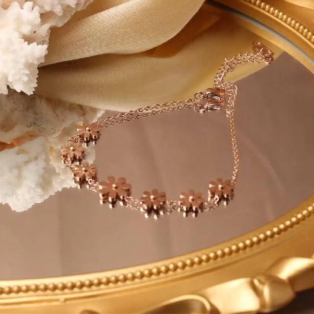 Luxury Floral Adjustable Bracelet