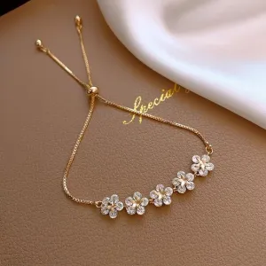 Luxury Floral Adjustable Bracelet