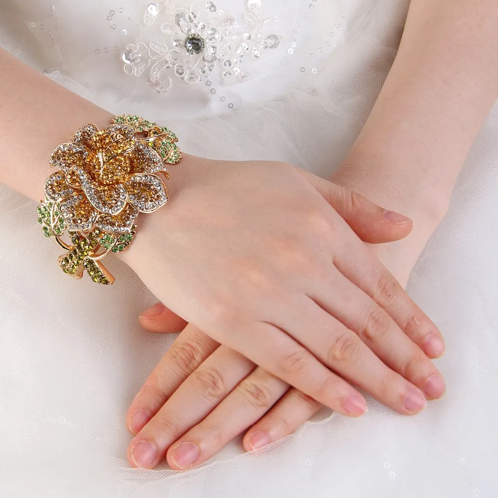 Luxury Flower Bangle