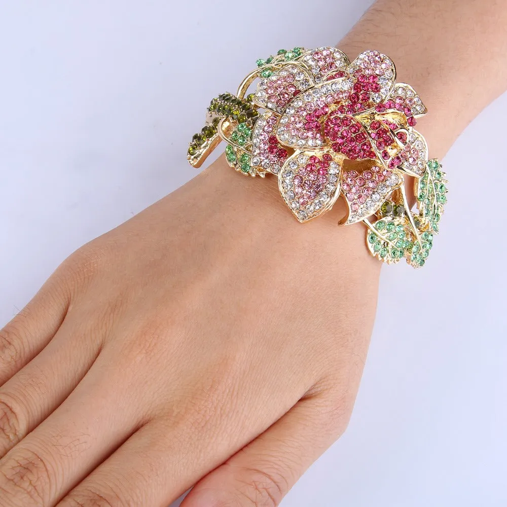 Luxury Flower Bangle
