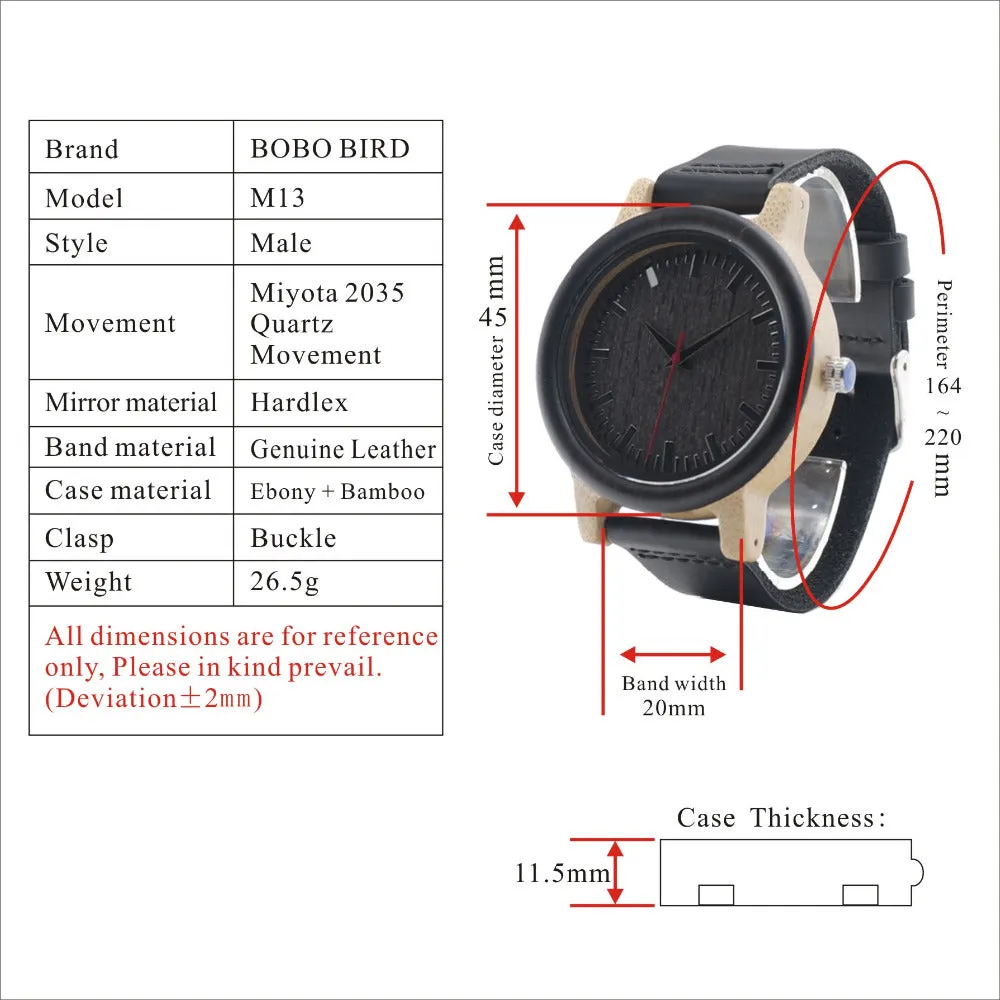 Luxury Wooden Watch for Men