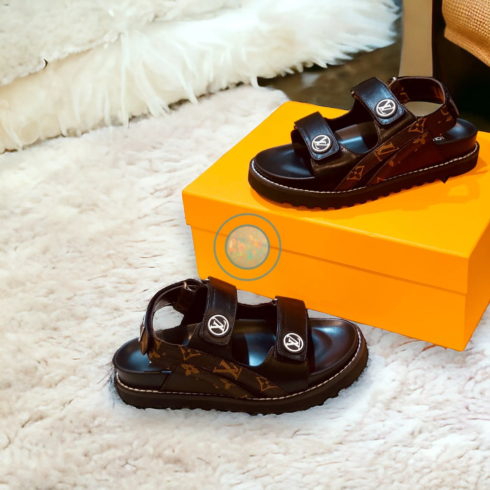 LV Dad Sandals