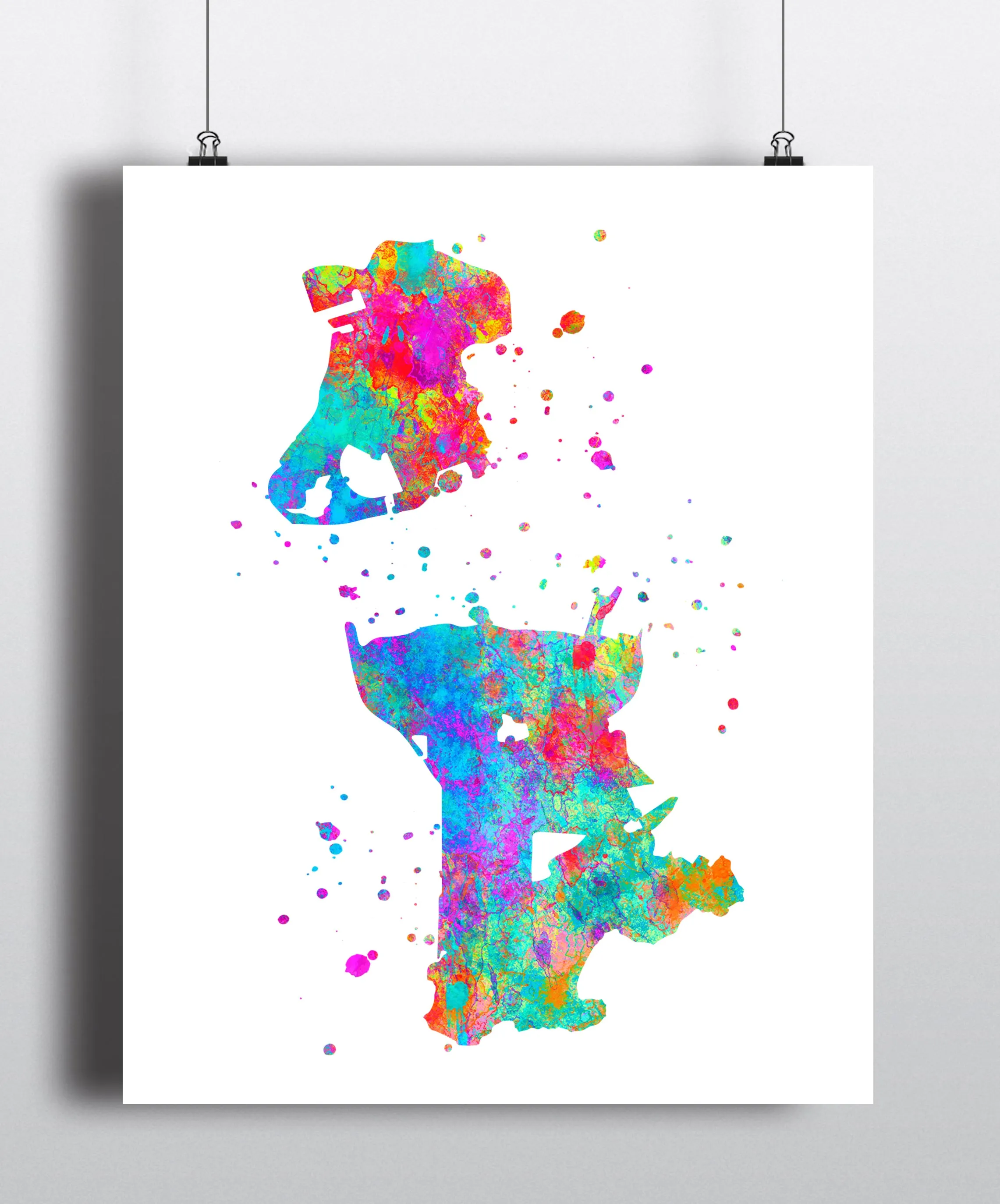 Macau Map Art Print - Unframed