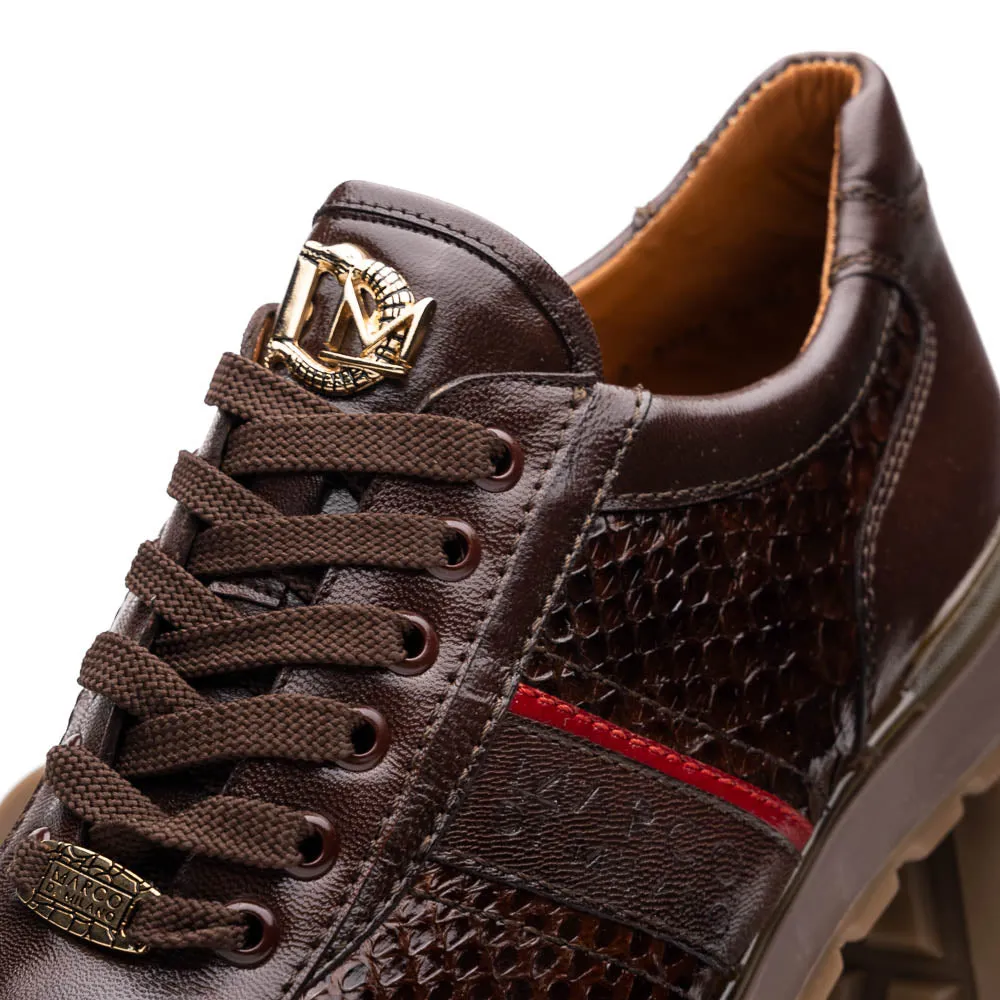 Marco Di Milano Brescia in Brown Python & Calfskin Sneakers