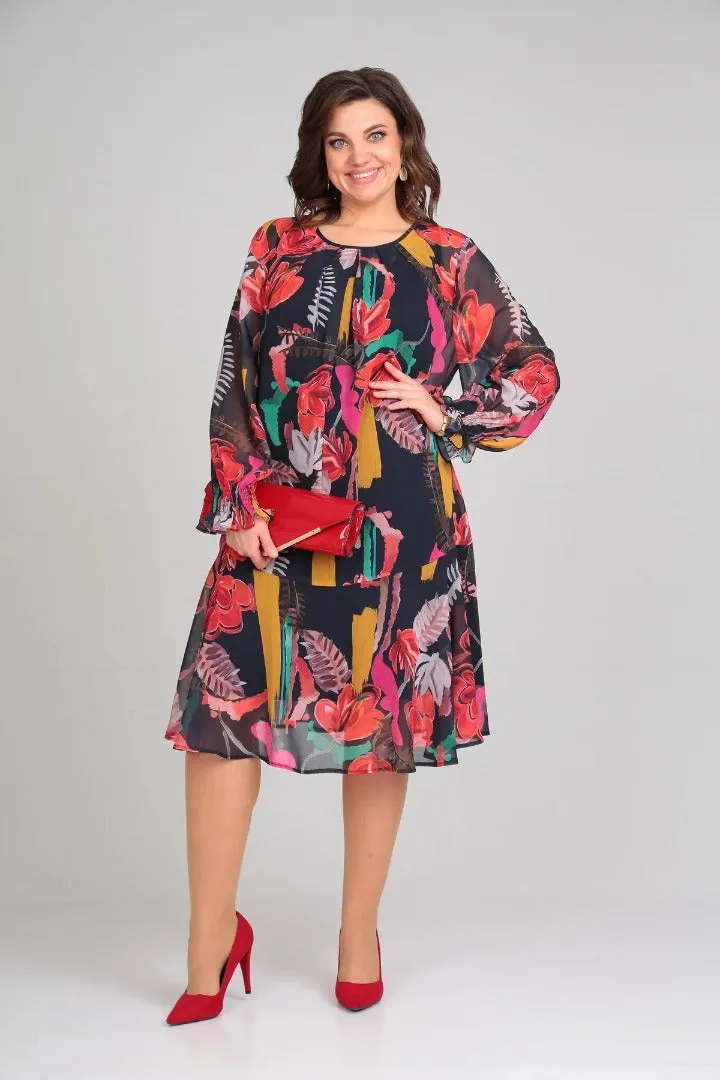 Margarette™ | Floral Midi Dress