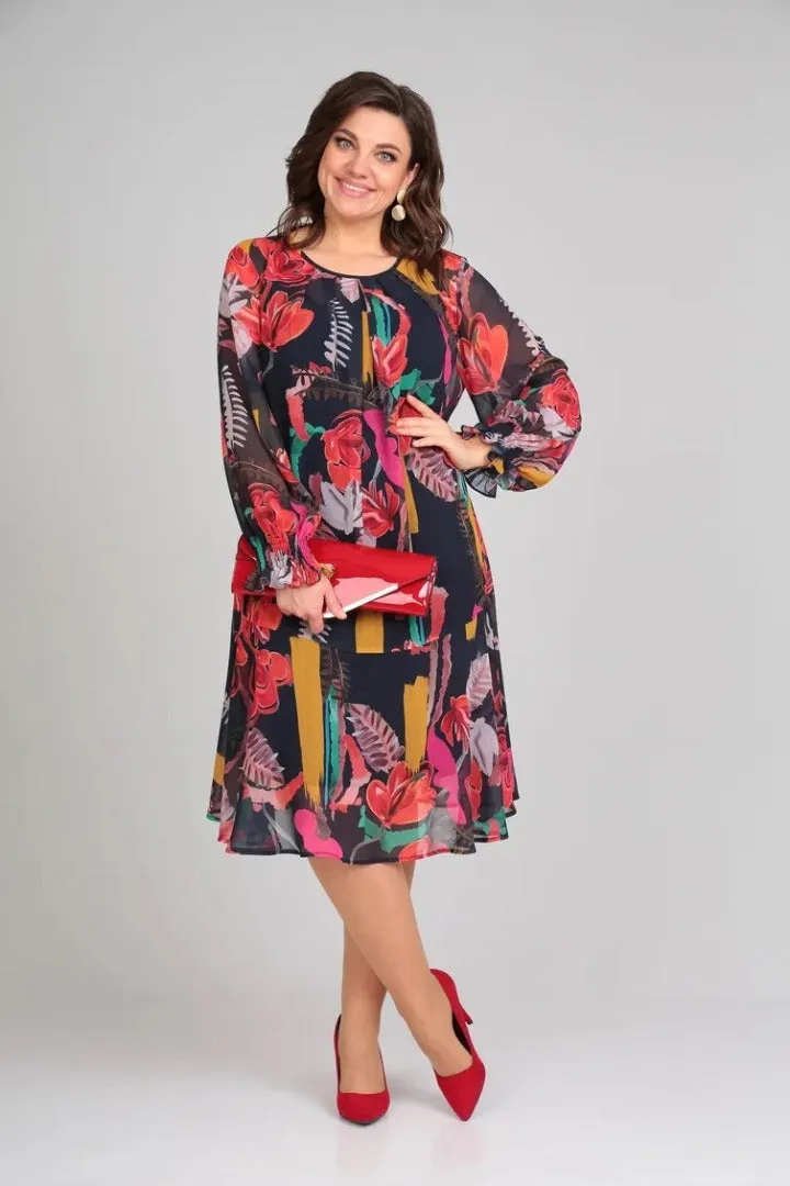Margarette™ | Floral Midi Dress