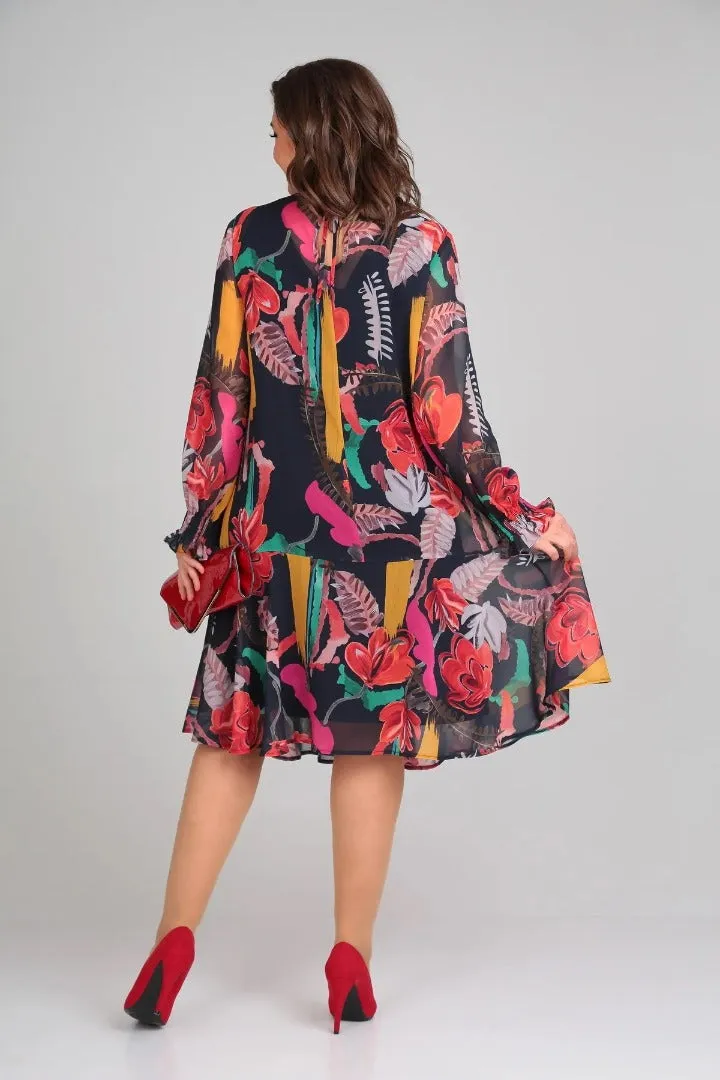 Margarette™ | Floral Midi Dress