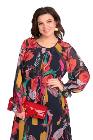 Margarette™ | Floral Midi Dress