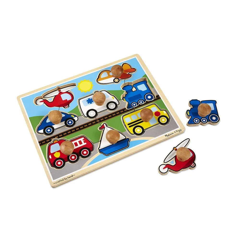 Melissa & Doug Jumbo Knob Puzzle Vehicles