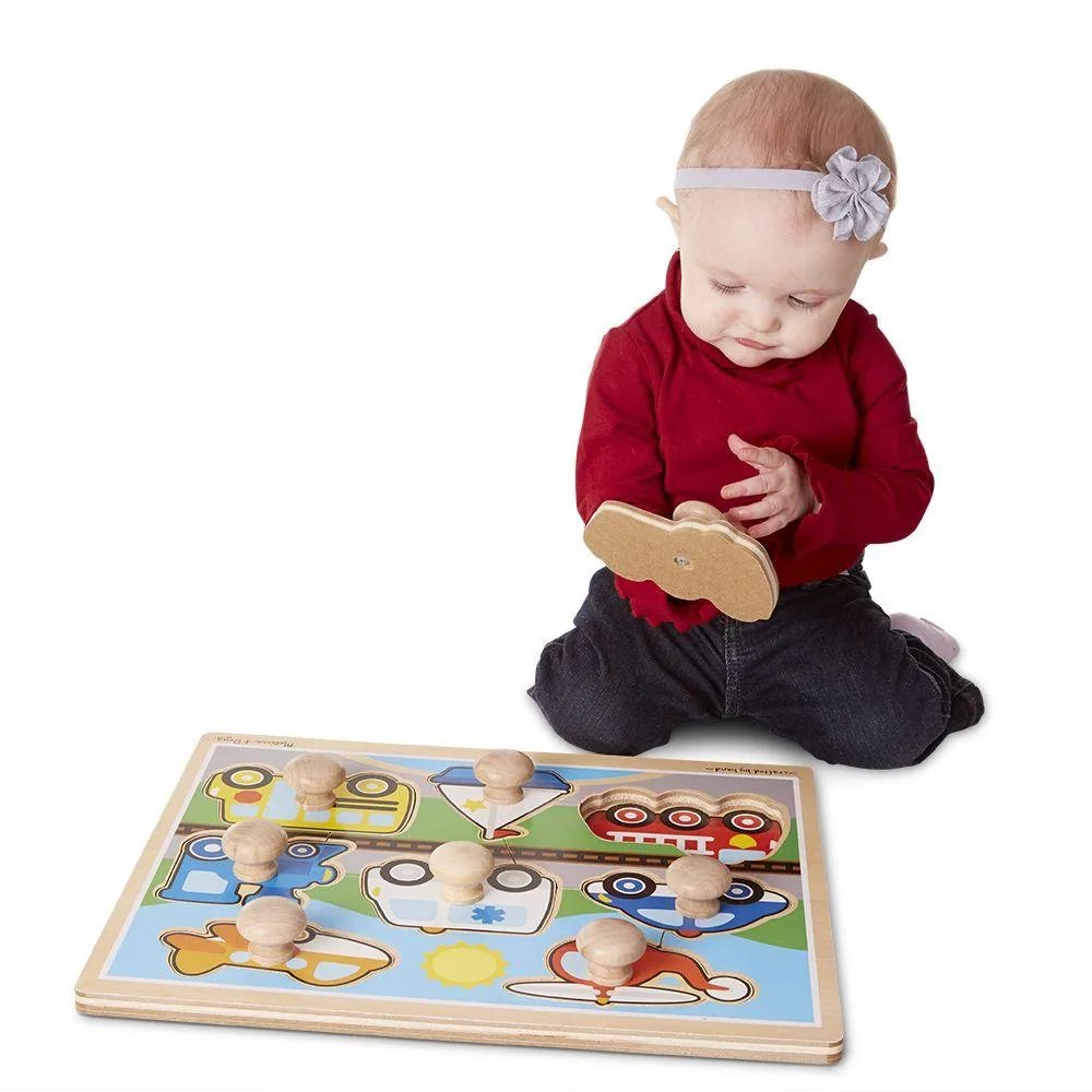 Melissa & Doug Jumbo Knob Puzzle Vehicles