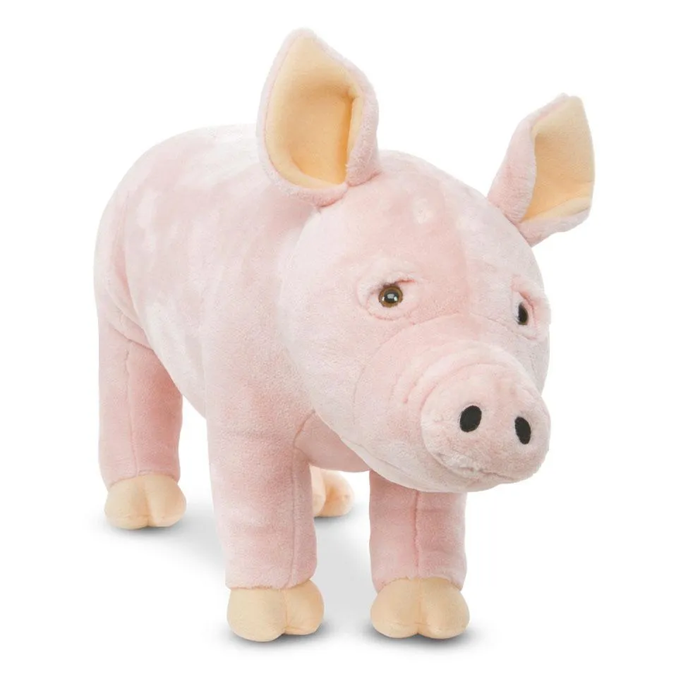 Melissa & Doug Lifelike Stuffed Animal Pig