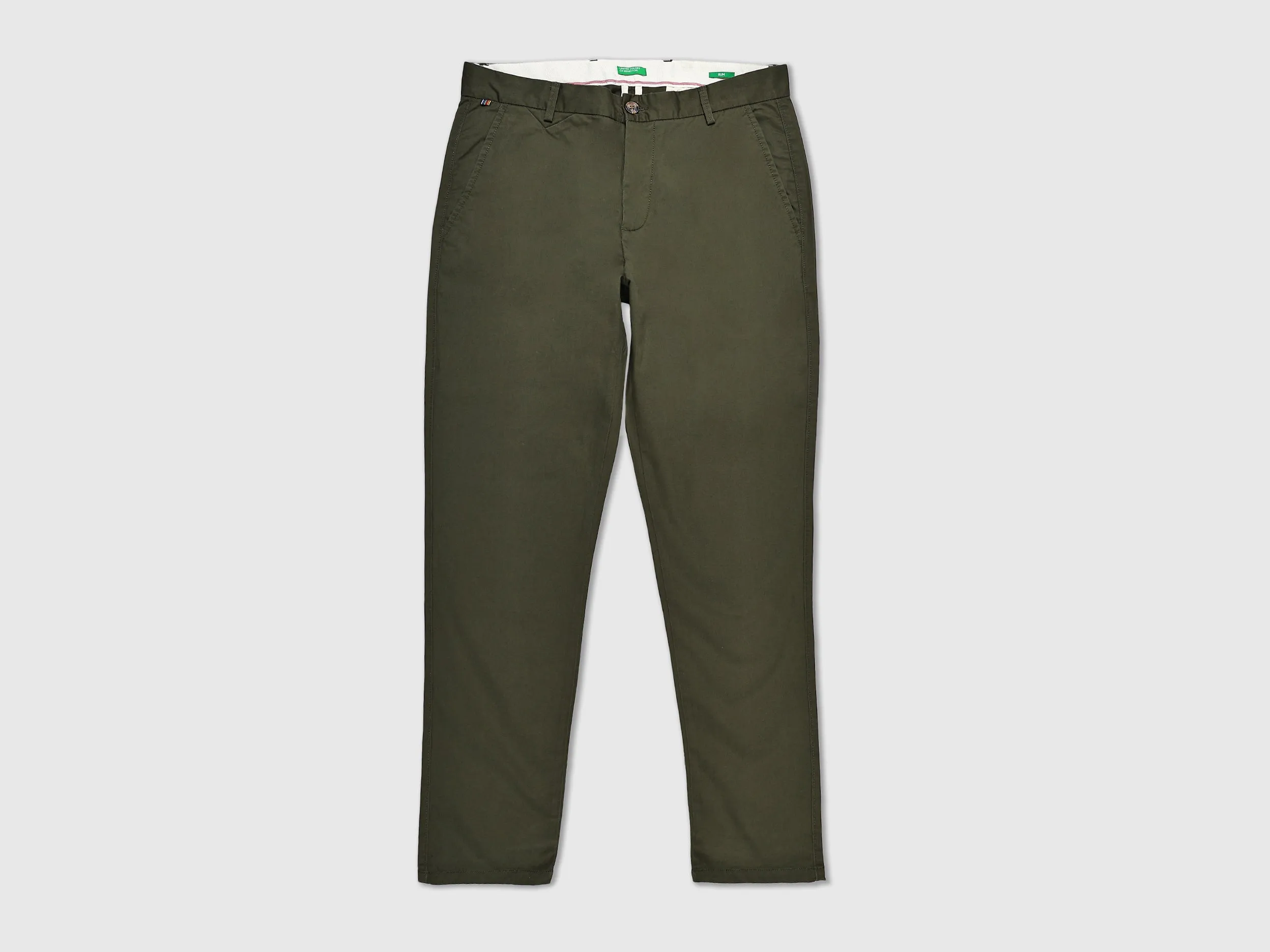 Mens Slim Fit Solid Trousers