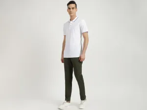 Mens Slim Fit Solid Trousers