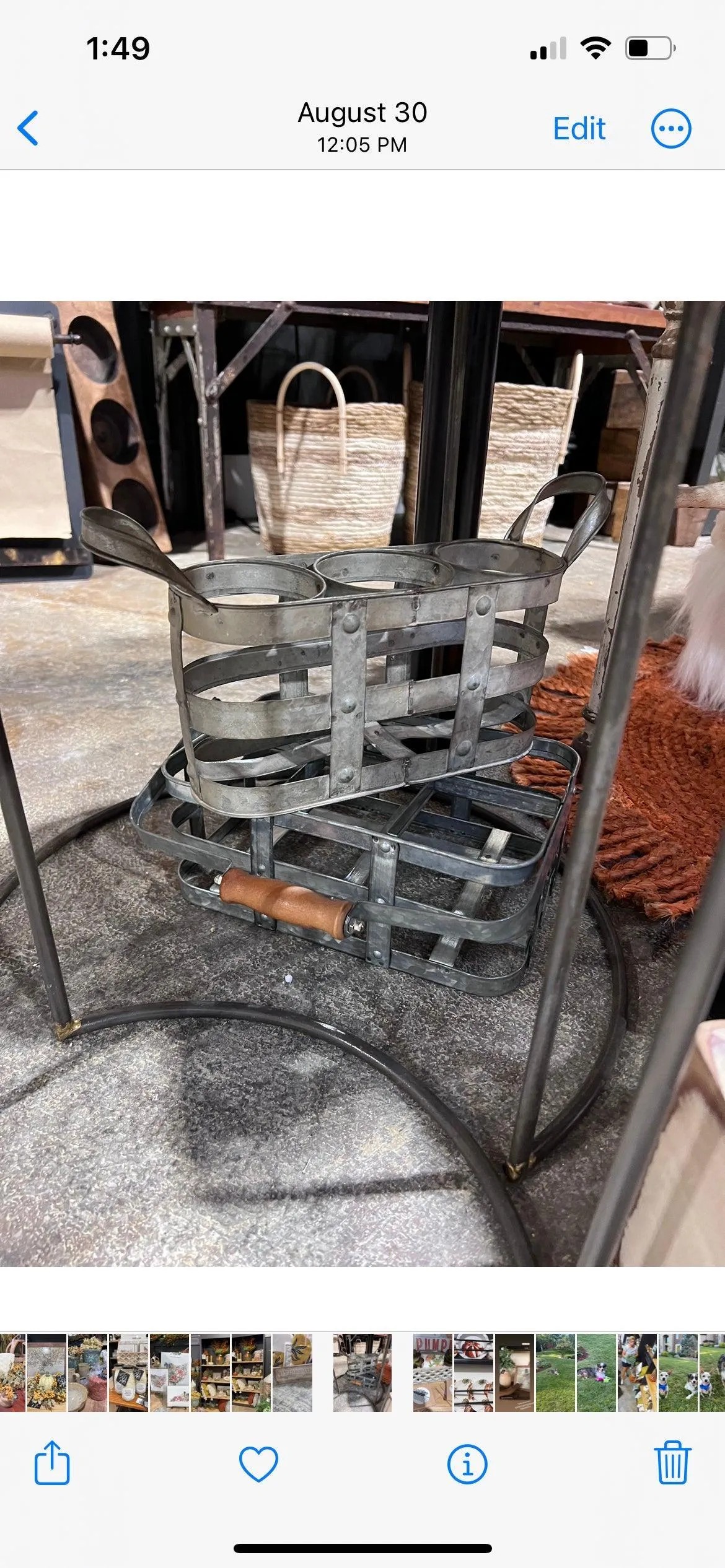 Metal Bottle Caddy