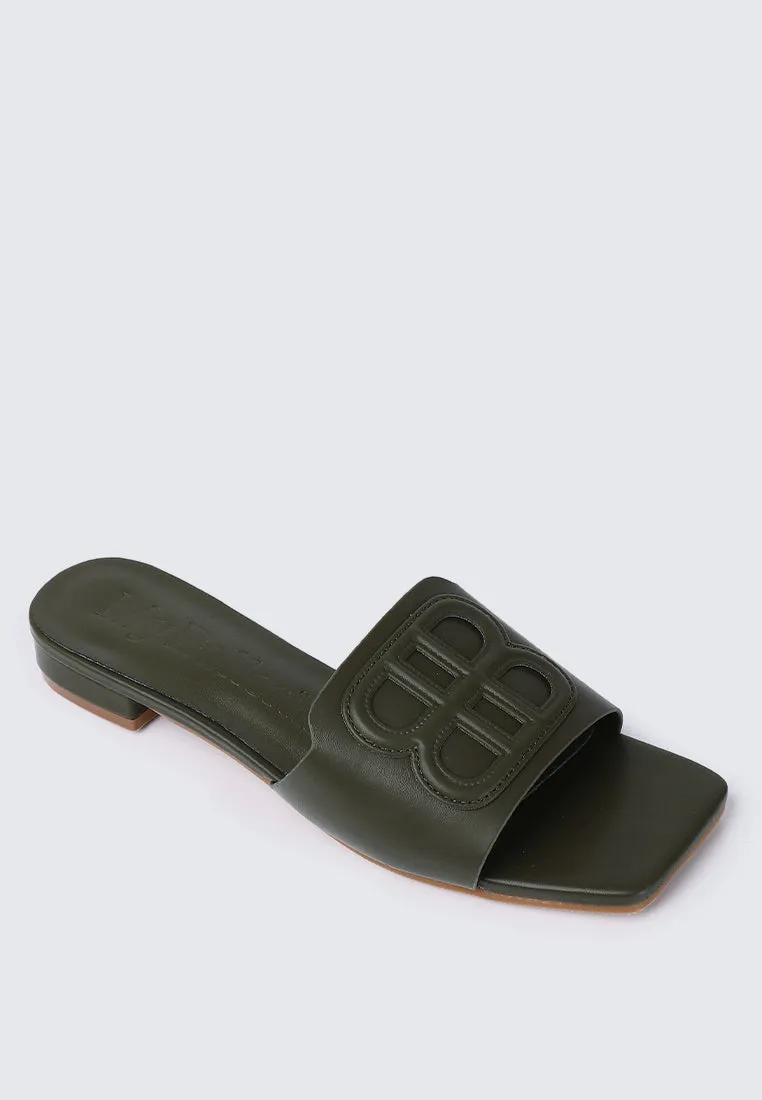 Michelle Comfy Sandals In Olive
