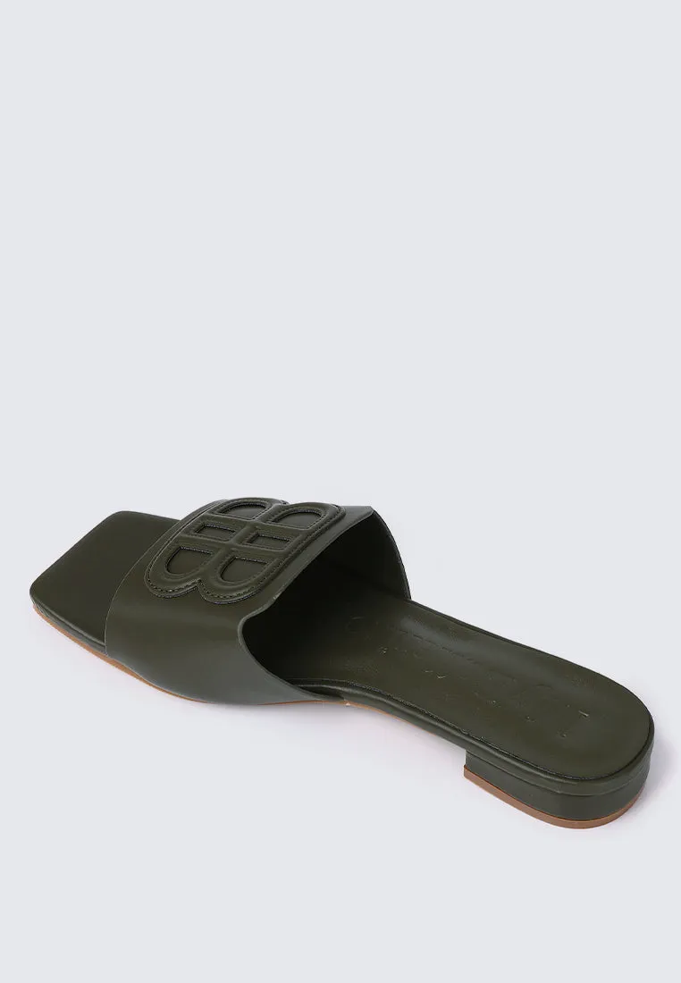 Michelle Comfy Sandals In Olive