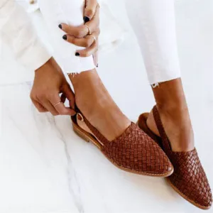 NAZAN | Chic Braided Slingback Ballerina