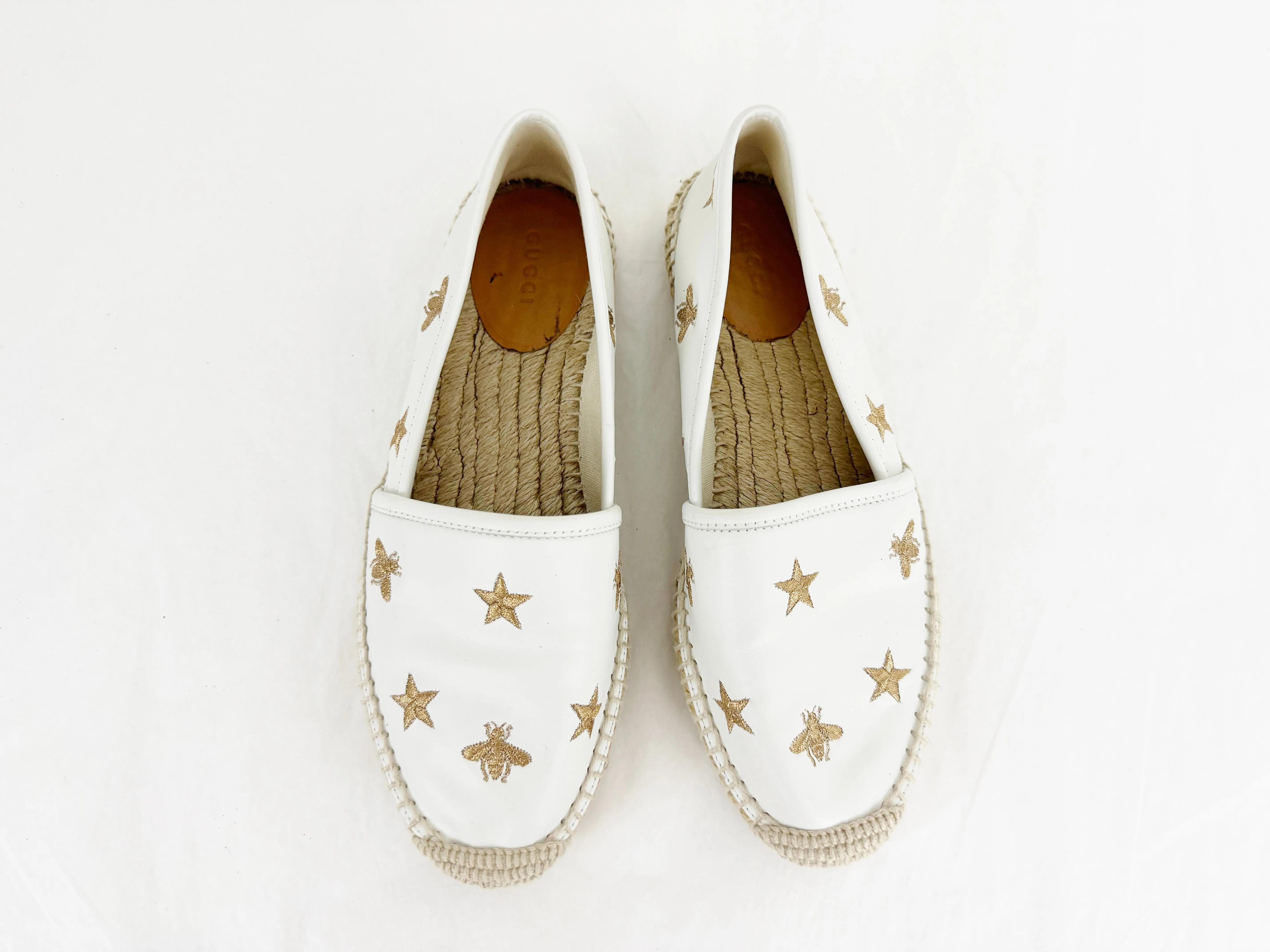 NEW Gucci Bee and Star Espadrille Size 8